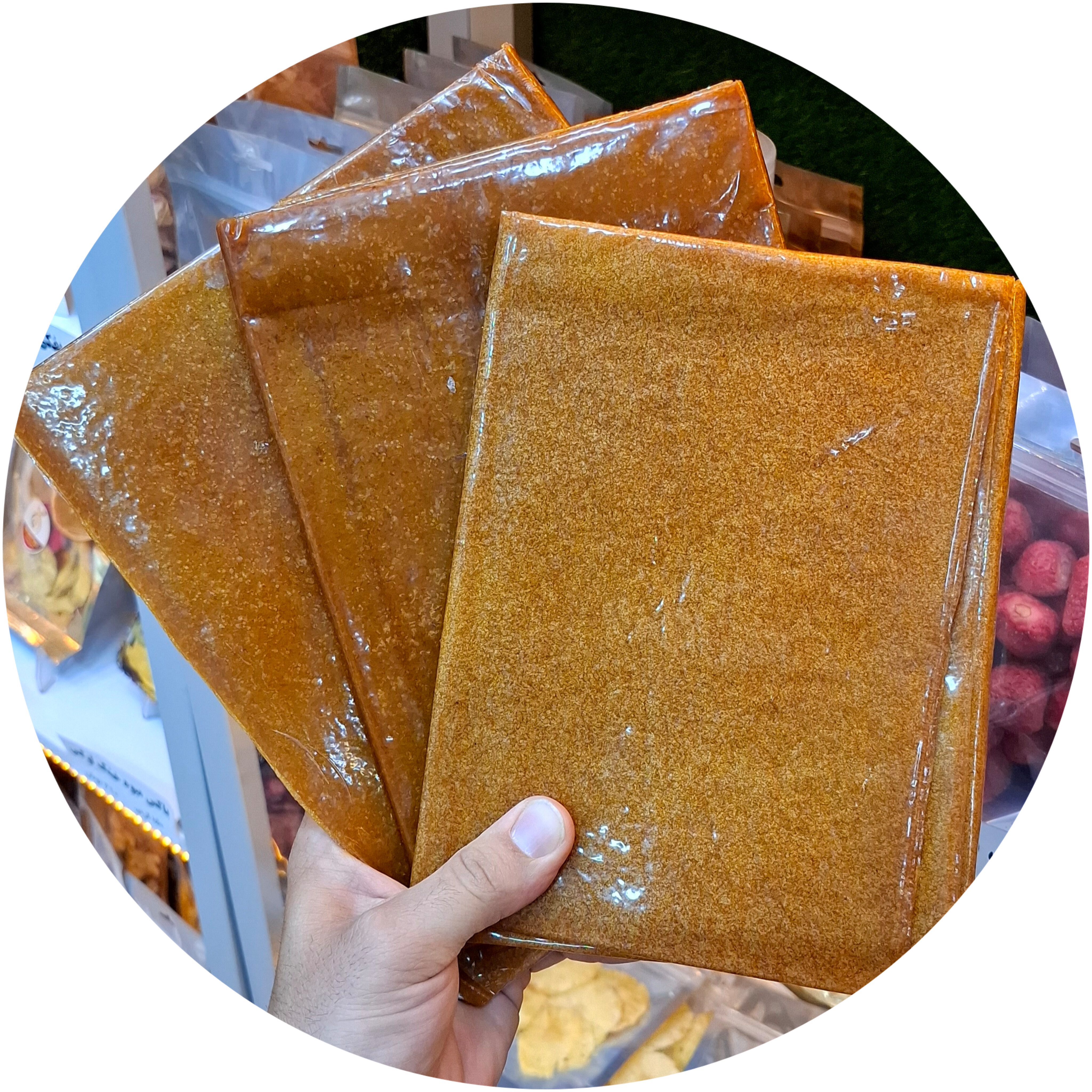 لواشک زردالو نمکی خونگی نانا